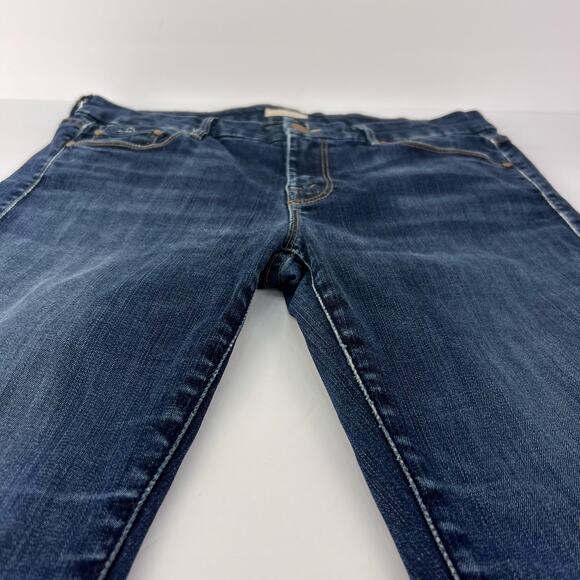 Mother The Looker Ankle Fray Women's Blue Distressed Denim Jeans Size 28 - Picture 3 of 13